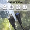 Outdoor Stage Lights Cable Wire,1m/3.3ft 3 Pin 13AWG 2.5mm2 Power