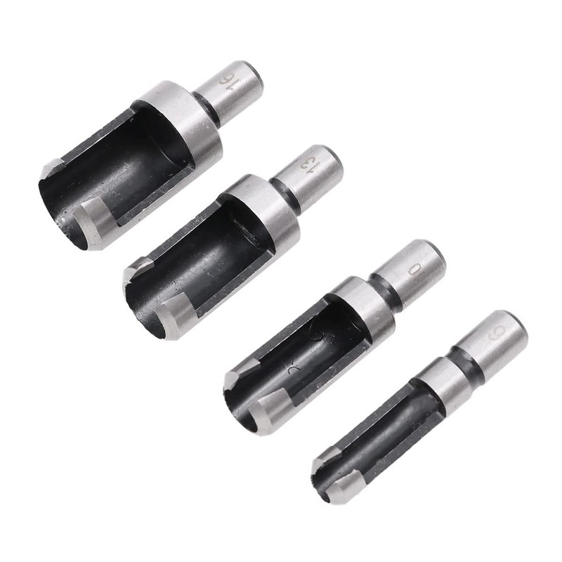 ZONADA 8pcs in Set Wood Plug Cutters Roundwood Wood Plug