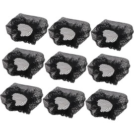 HEALLILY 60 Piezas moño redecillas para el cabello redecilla para el cabello red de a moño de pelo neto red de Mallas para el a elástica para el