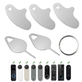 5 Pack Doorbell Key Replacement,Doorbell Opening Pin Tool, Security Key Release Removal Pin Compatible with Blink,Google Nest, Arlo,TP-Link Tapo and Eufy Video Doorbell,Key Replacement Tool ﻿ ﻿