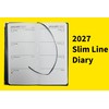 Slim Diary 2027 Week to View - Black