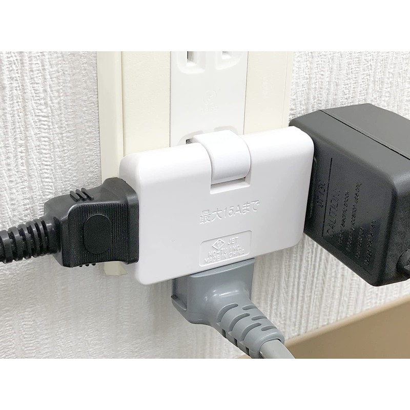 F-FACTORY FE-ETP-C3W Power Strip Snap Tap Corner Tap (3 Outlets)