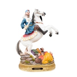 mrcjsales - San Santiago Resin Statue | Multiple Sizes | Inspirational Church Decor | Ideal for Church Services, Home Altars, and Meaningful Gifts