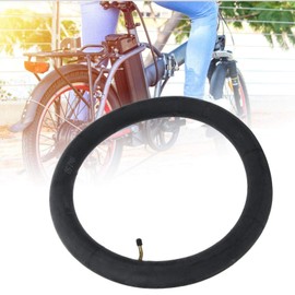 Bicycle Tubes, 14 x 2.125, 14 x 2.50, 16 x 2.125, 16 x 2.50, 16 x 3.0, 18 x 2.125, 18 x 2.50 Electric Bicycle Butyl Rubber Tube with Curved Metal Valve E-Bike Accessories (18 x 2.50 0 curved mouth)