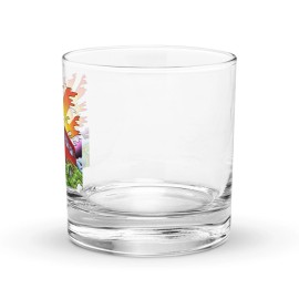 GoWesty Van & Sun VW Vanagon T3 Westy Tattoo Flash Camper Bar Alcohol Rocks Glass Gift