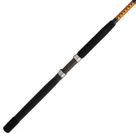 Ugly Stik Bigwater Conventional Fishing Rod, Black/Red/Yellow, 6'6" - Medium Heavy - 30-50lb - 1pc