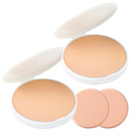 PROSIA Cream Foundation Light Beige Prussian Foundation Refill, Set of 2, 0.4 oz (11.5 g) x 2, Glossy, Luster, Emulsion, Moisturizing, High Cover, Color Control, UV Protection, SPF50+ PA++++ Eye Media