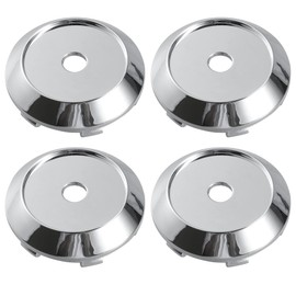 X AUTOHAUX 63mm Inner Diameter 6 Clips 70mm Overall Outer Wheel Rim Hub Center Caps Cover Silver Tone - Pack of 4