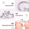 8 Pcs Crochet Accessories Include 4 Cat-Shaped Crochet Rings for
