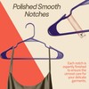 Campior Purple Plastic Hangers 10 Pack Heavy-Duty, Space-Saving, Non-Slip, Durable
