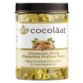 Cocoläat European Style Pistachio Praline Paste | Sweetened Pistachio Spread for Baking, Flavoring, and Pastry Filling | Premium California Pistachios | 10 oz/284 g Resealable Jar