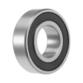 sourcing map Deep Groove Ball Bearing 25 x 52 x 15 mm Double Seal GCr15 Bearing 6205-2RS