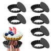 Hinapan Pack of 6 Tart Mould with Lifting Base, 3