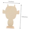 DOITOOL 5pcs Wooden Clay Board for Portrait Making Safe Durable