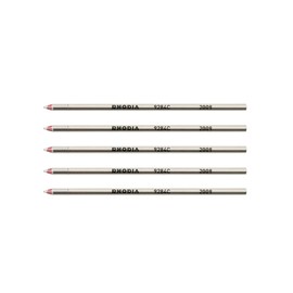 Rodia Consumables Multi-Pen + Ballpoint Pen Refill [Bulk Purchase Set of 5] Red 0.02 inches (0.5 mm)