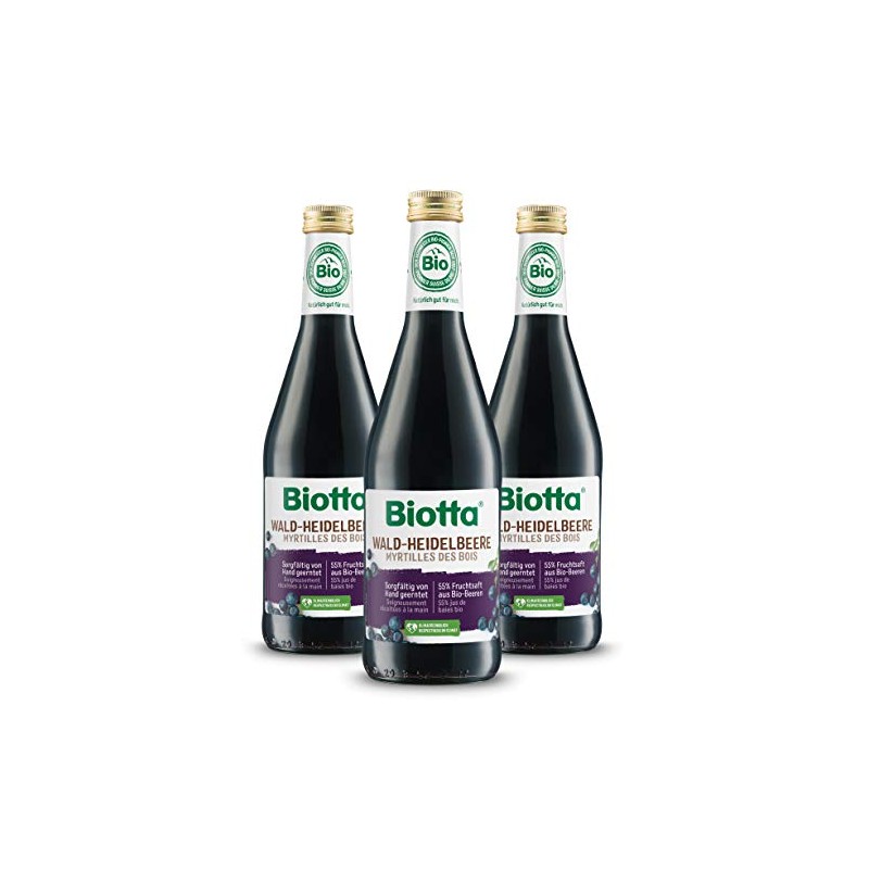 Biotta Blueberry Direkts.m.teaausz.+agave thicks. 500 ml
