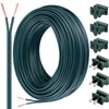 Chapou SPT-2 50 ft 18/2 Electrical Wire with 6 Plugs,