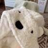 Winter Throw Blanket Cloak With Hood Thick Soft Plush Warm