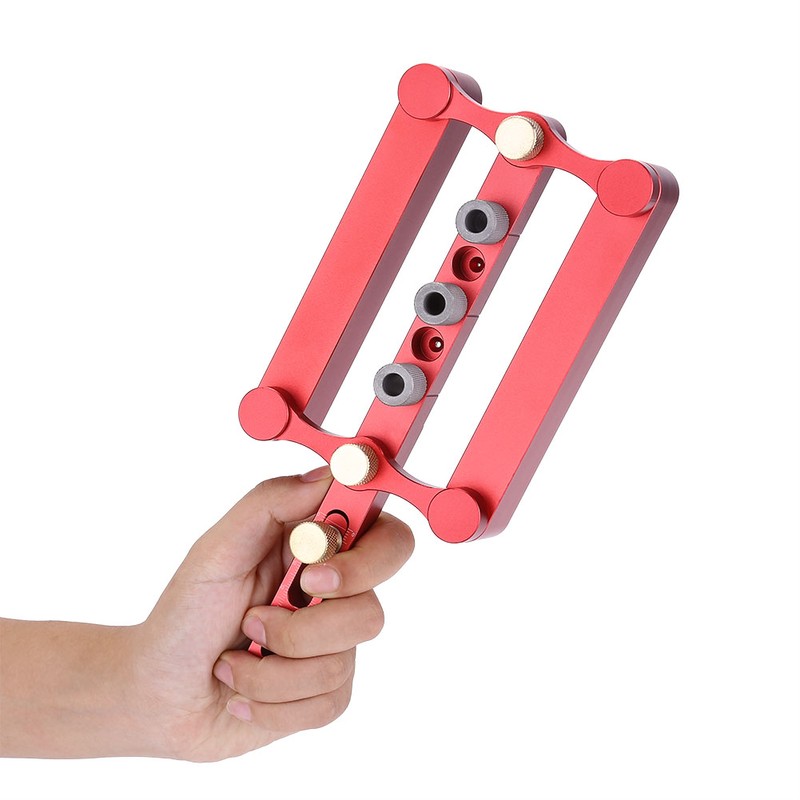 6/8/10mm Self Centering Dowelling Jig Dowel Hole Drilling Guide DIY