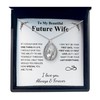 TRYNDI To My Future Wife Necklace Fiance Gifts for Her,