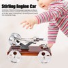 Metal Stirling Engine Model Car Toy Kit Aluminum Alloy Science