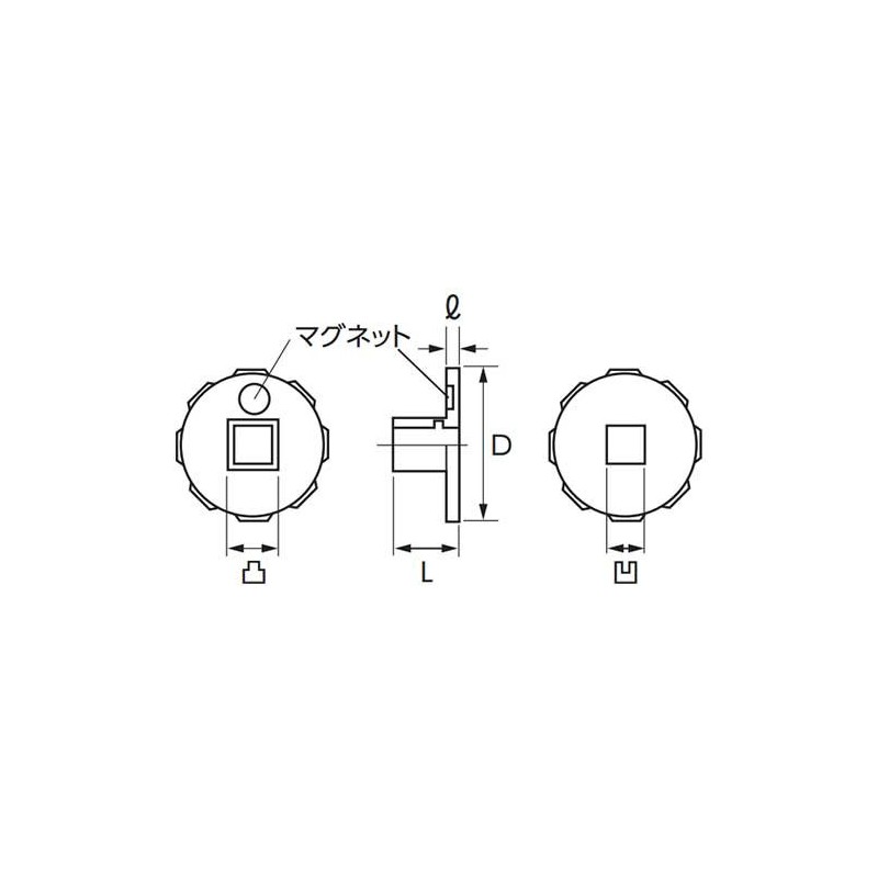 Kyoto Tool (KTC) Quick Turn Conversion Adapter BAE34 Total Length: