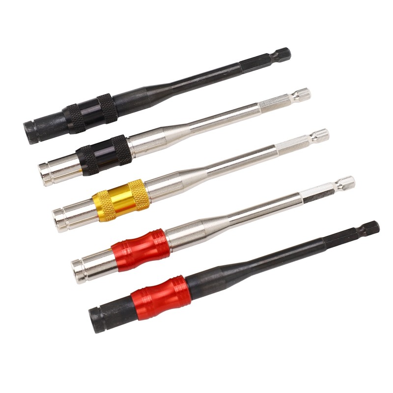5Pcs Drill Bit Extension 1/4in Hex Shank Magnetic Screwdriver Bit