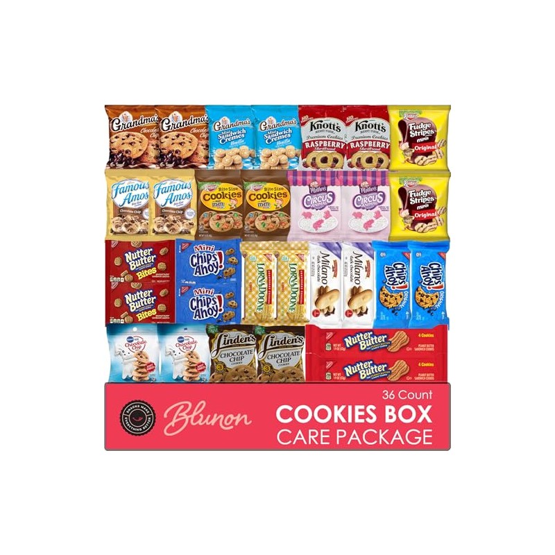 Cookies Variety Pack - Individually Wrapped Assortment - Christmas Gift