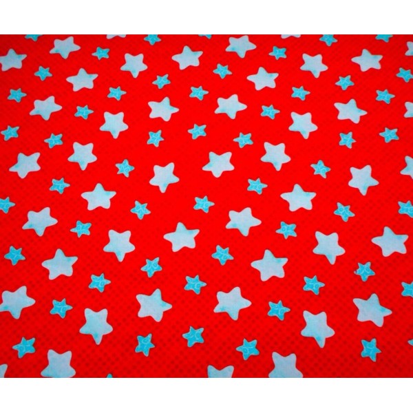 Studio E Patriotic Fabric By The Yard SALE Aqua Stars