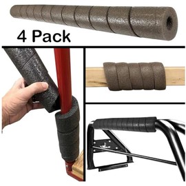 SnakeWrap 4 Pack multi-purpose cushioning 22 inch - 11 colors - wrap any shape - no adhesive or glue required (Brown)