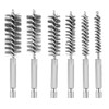 Supkeyer 6Pcs Stainless Steel Bore Brush Bristles Wire Brush Wire