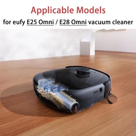 17 Pack Replacement Kits for eufy E25 Omni / E28 Omni Robot Vacuum, Accessories Parts with Main Brush, Side Brushes, Dust Bag, Roller Mop, Filter