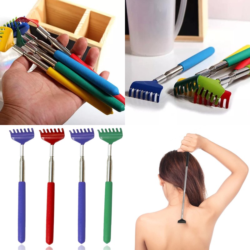 Glamified Back Scratcher, Stainless Steel Back Scratcher Massager, Telescoping Scratching