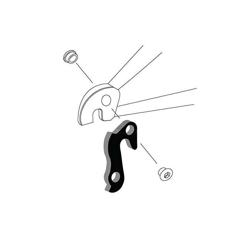 Wheels Manufacturing Dropout-5 Derailleur Hanger, Black
