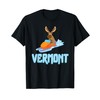 Vermont Moose Snowmobile Sled Gift for Riders T-Shirt
