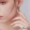 Avance love Love Heart Stone Earrings, Gold, Cute, Women's, Metal