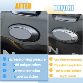 YANER Rear Car Logo Emblem Badge Ring Trim for Ford Ranger 2015-2021 Exterior Car Accessories (Matte Black)