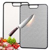 Titanium Cutting Board Double-Sided, Diamond-Patterned Meat & Vegetable Chopping Board