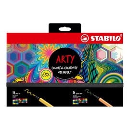 Fineliner stabilo point 88 and pen 68 arty creative | Box of 68 piece