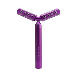 YOUTHLUX Revolution Roller - Germanium Stone Uplifting Face/Body Beauty Massage Tool/Roller/Wand for Skin Tightening/Firming, De-Puffing, Anti-Aging (Purple)