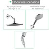 Shower Head Adapter,Solid Brass 135 Degree Shower Elbow Adapter,G1/2" Shower