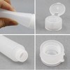 5pcs White 1oz Travel Bottles Empty Refillable Toothpaste Tube Containers