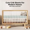 2-Pack Crib Sheets for Boys, Girls - Viscose Derived from