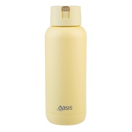 Oasis Ceramic Lined Stainless Steel Triple Wall Insulated 'Moda' Drink Bottle 1 Litre - Daffodil