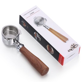 Aoresac 54mm Espresso Portafilter, Bottomless Naked Portafilter Compatible with Breville Barista Express, Pro, Touch, Infuser, Duo-Temp Pro, and 54mm Breville Machines (Style 2)