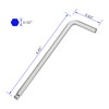 FOCMKEAS 3/32 Inch Ball End Hex Key Allen Wrench, SAE