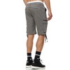 Indicode Men's Agron Cargo Shorts with 6 Pockets, 98% Cotton,