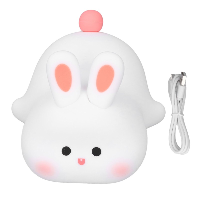 Pat Night Light Cute Rechargeable 3 Levels Brightness Silicone Cartoon