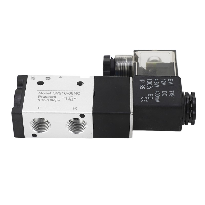 1/4in NPT Pneumatic Solenoid Valve 2 Position 3 Way IP65