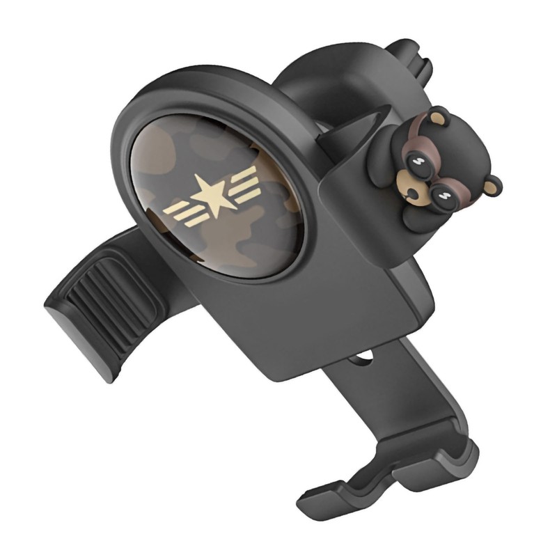 Car Phone Mount Cute Catoon Pattern Stable Vent Design Heat